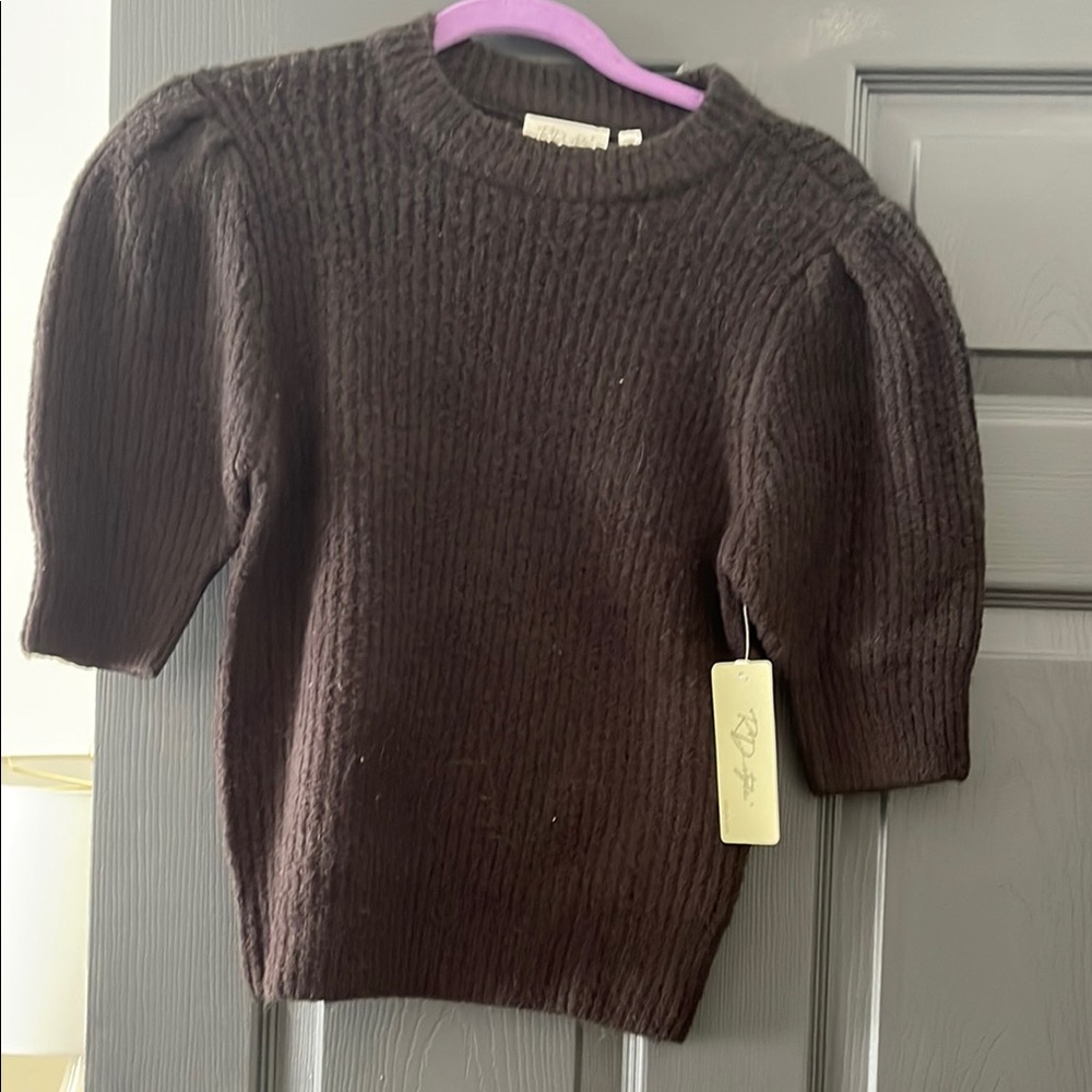 Cozy Brown Knit Sweater